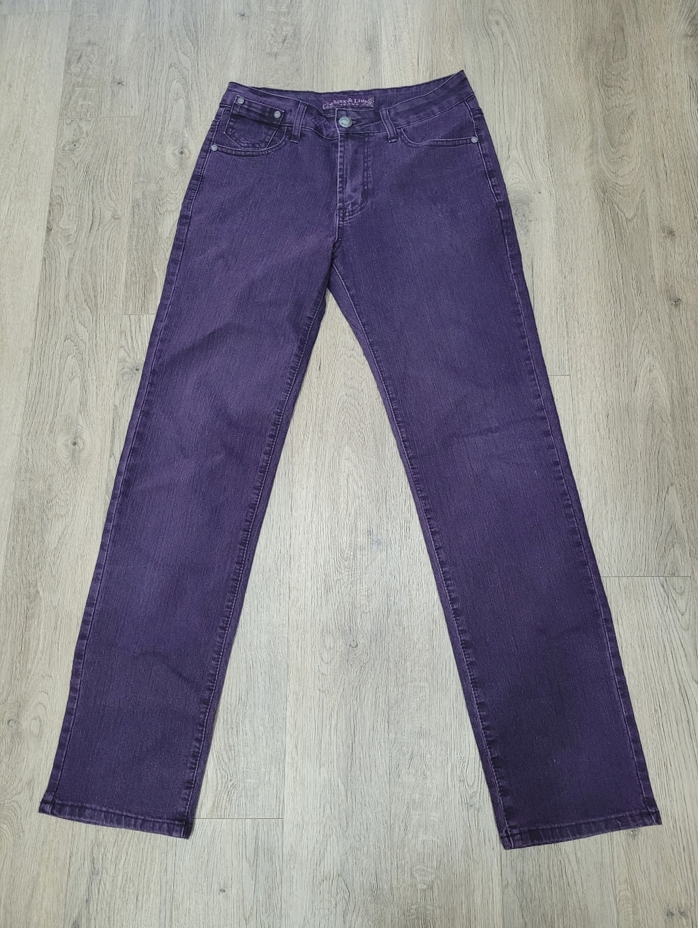Y2K Purple Denim Jeans Straight Leg Size: M, W28